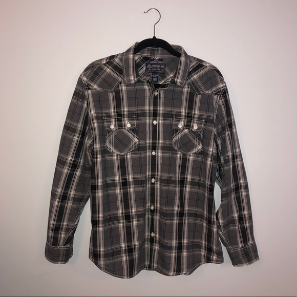 American Rag - Casual Plaid Button Down Shirt - Picture 1 of 3